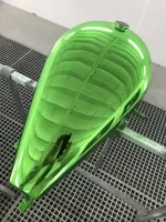 Harley – Chrome vert & lettrage déco (1)