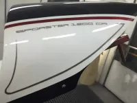 Harley Davidson – Redressage réservoir & peinture déco 3 tons (4)