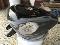 Harley Davidson – Redressage réservoir & peinture déco 3 tons (10)