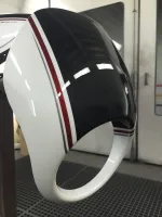 Harley Davidson – Redressage réservoir & peinture déco 3 tons (12)