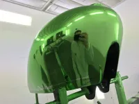 Harley – Chrome vert & lettrage déco (3)