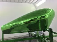 Harley – Chrome vert & lettrage déco (9)