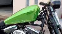 Harley – Chrome vert & lettrage déco (10)