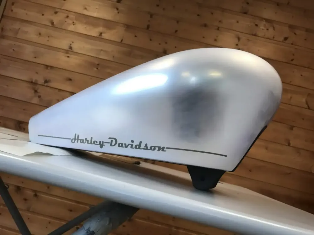 Harley – Chrome vert & lettrage déco (16)