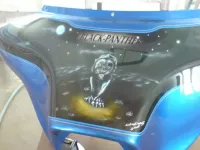 Harley Davidson peinture personnalisé aérographe (3)