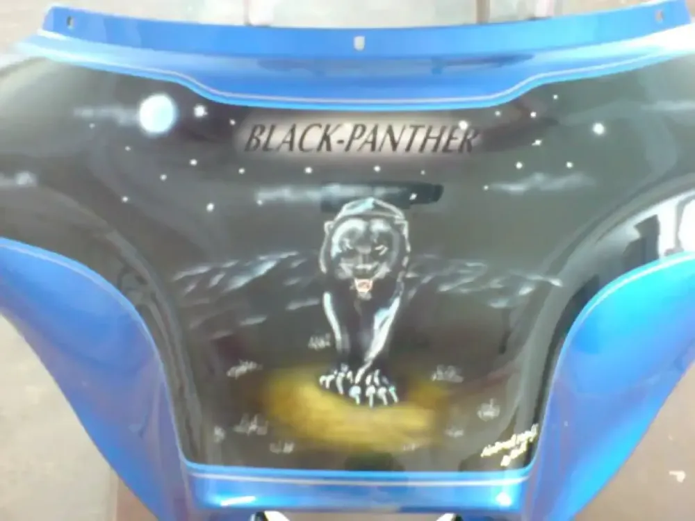 Harley Davidson peinture personnalisé aérographe (5)