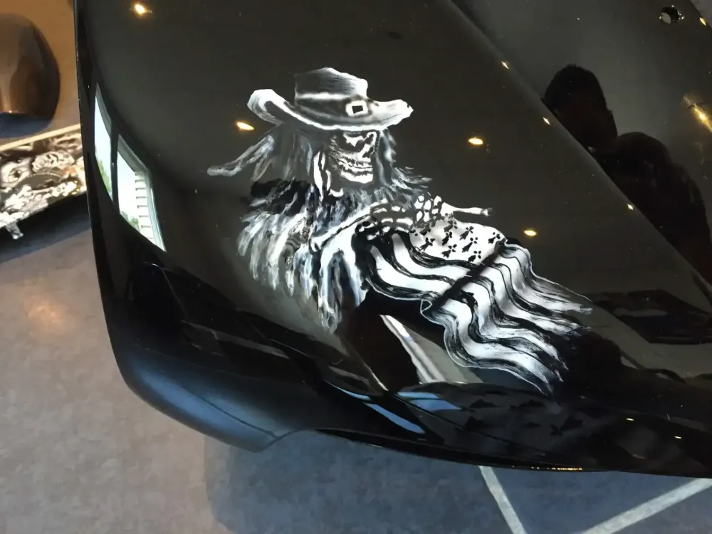 Buell « Bretagne » – Peinture aérographie, vernis mat (Nantes 44) (2)