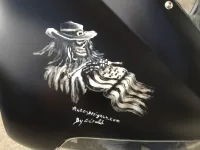 Buell « Bretagne » – Peinture aérographie, vernis mat (Nantes 44) (16)