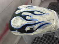 Harley – Flammes poudre caméléon, mat & brillant (4)