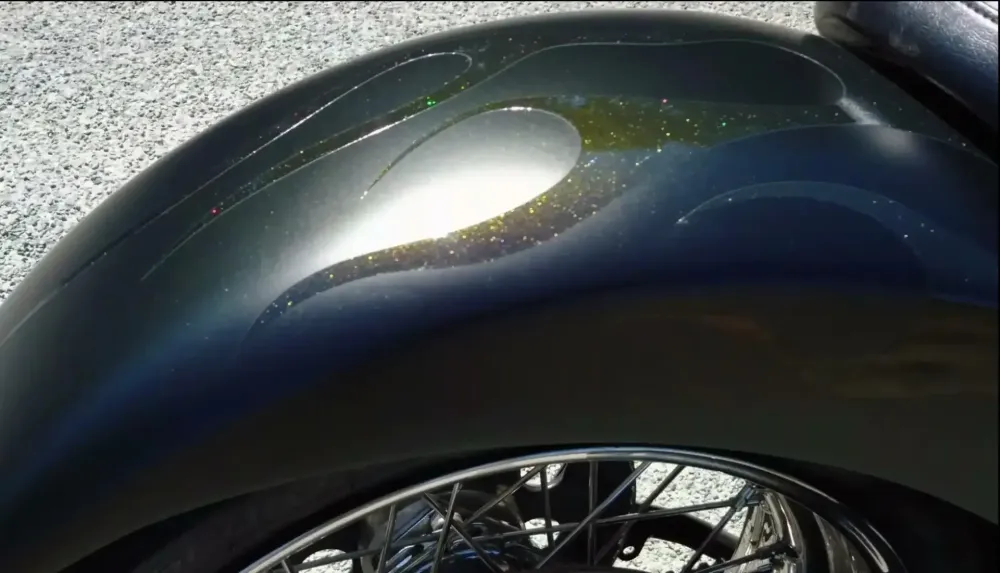 Harley – Flammes poudre caméléon, mat & brillant (10)