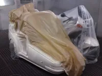 Peinture, réparation side-car (5)