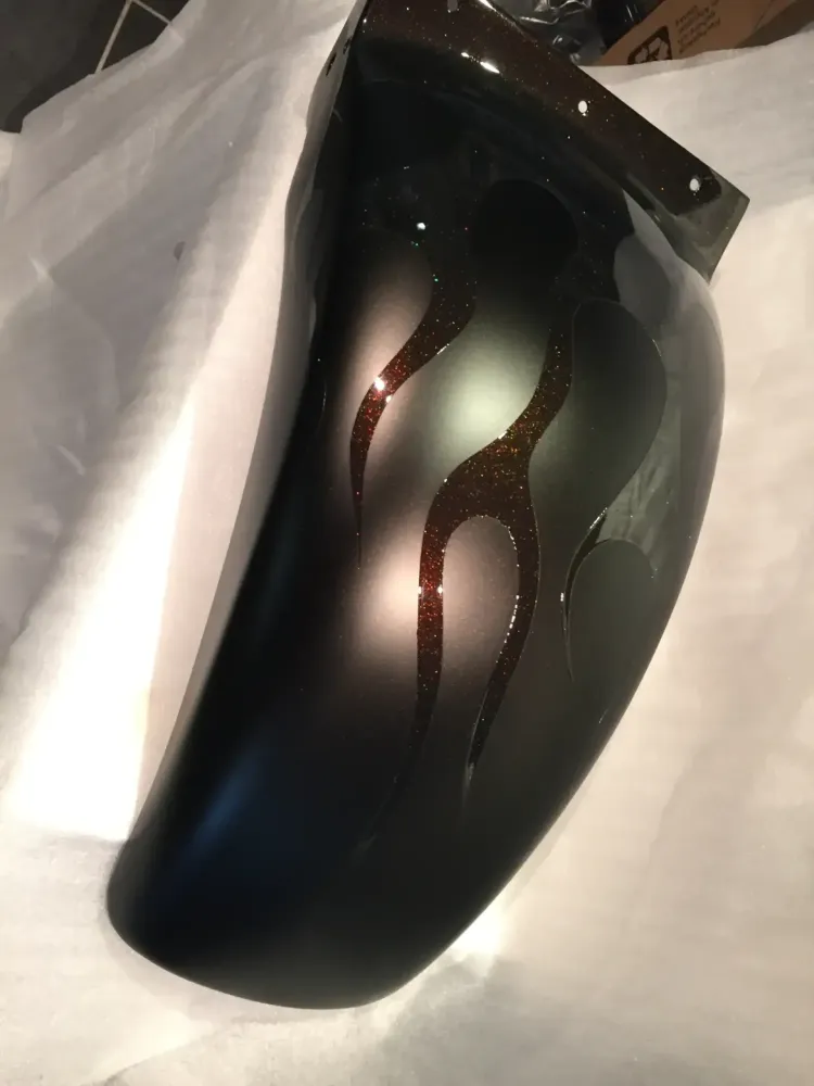 Harley – Flammes poudre caméléon, mat & brillant (17)