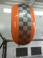 Suzuki Intruder Lamborghini – Peinture personnalisée (57)