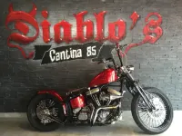 Harley – Metal flakes Candy Red, flammes True Fire (1)