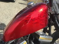 Harley – Metal flakes Candy Red, flammes True Fire (6)