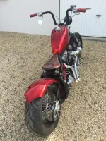 Harley – Metal flakes Candy Red, flammes True Fire (11)