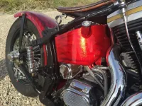 Harley – Metal flakes Candy Red, flammes True Fire (12)