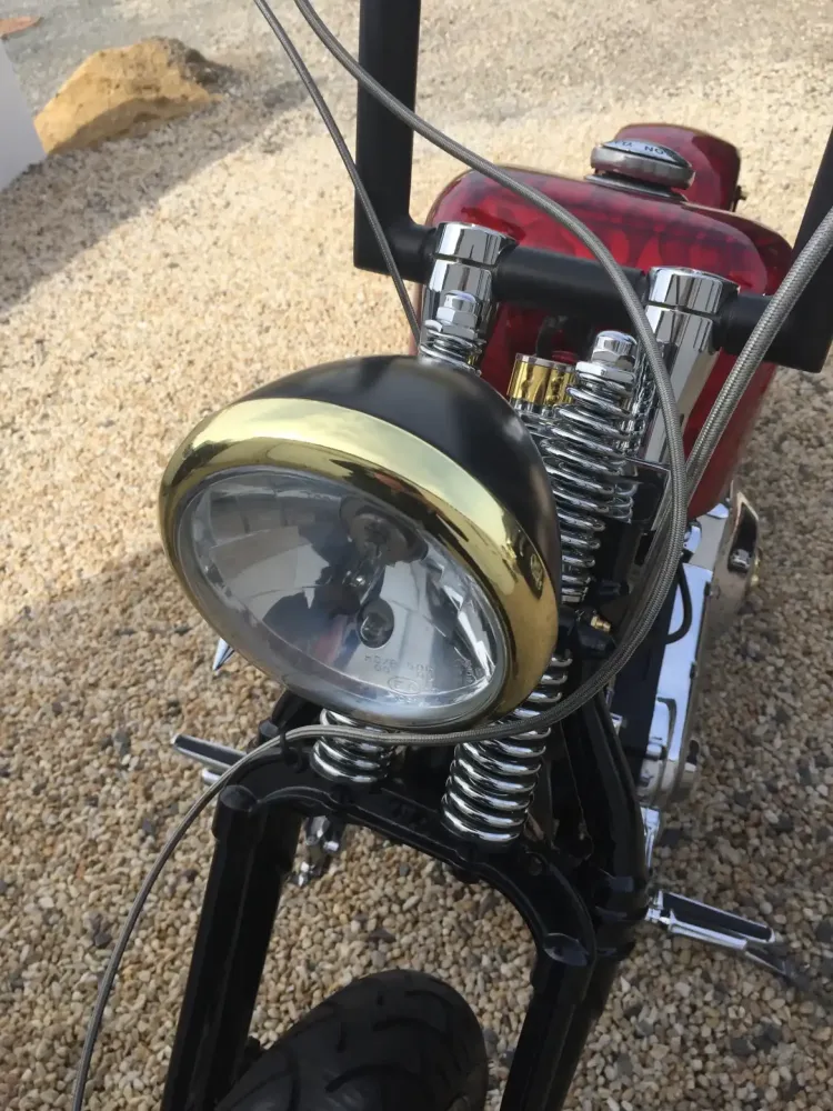 Harley – Metal flakes Candy Red, flammes True Fire (14)