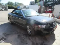 AUDI A4 CABRIOLET Réparation, changement d'aile arrière gauche , puis préparation complète pour changement de couleur en blanc opaque audi (9)