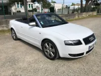 AUDI A4 CABRIOLET Réparation, changement d'aile arrière gauche , puis préparation complète pour changement de couleur en blanc opaque audi (11)