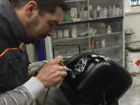 Harley – Skull white & black mat (Nantes 44) (2)