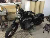 Harley – Skull white & black mat (Nantes 44) (5)