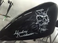 Harley – Skull white & black mat (Nantes 44) (14)