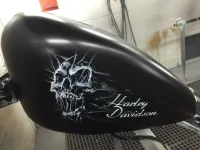 Harley – Skull white & black mat (Nantes 44) (15)