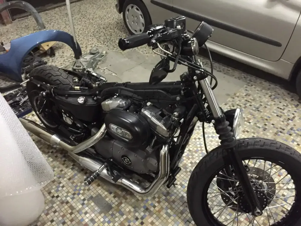 Harley – Skull white & black mat (Nantes 44) (18)