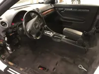 AUDI A4 CABRIOLET Réparation, changement d'aile arrière gauche , puis préparation complète pour changement de couleur en blanc opaque audi (19)