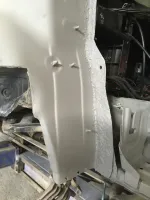 AUDI A4 CABRIOLET Réparation, changement d'aile arrière gauche , puis préparation complète pour changement de couleur en blanc opaque audi (46)