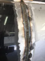 AUDI A4 CABRIOLET Réparation, changement d'aile arrière gauche , puis préparation complète pour changement de couleur en blanc opaque audi (52)