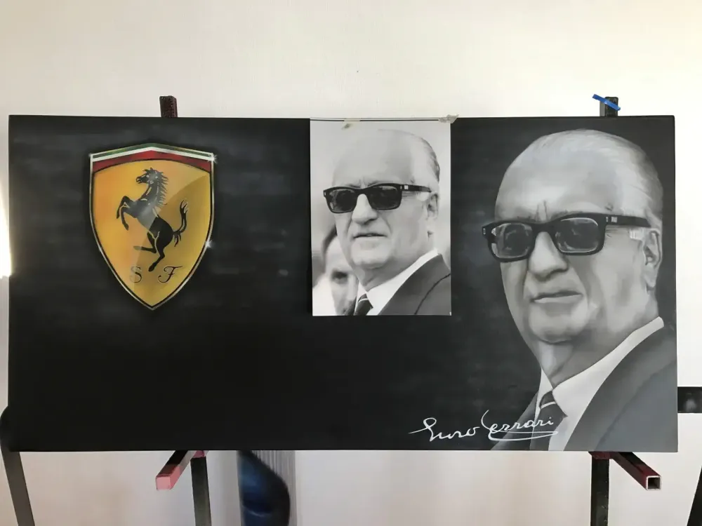Toile Ferrari – Peinture aérographie (11)