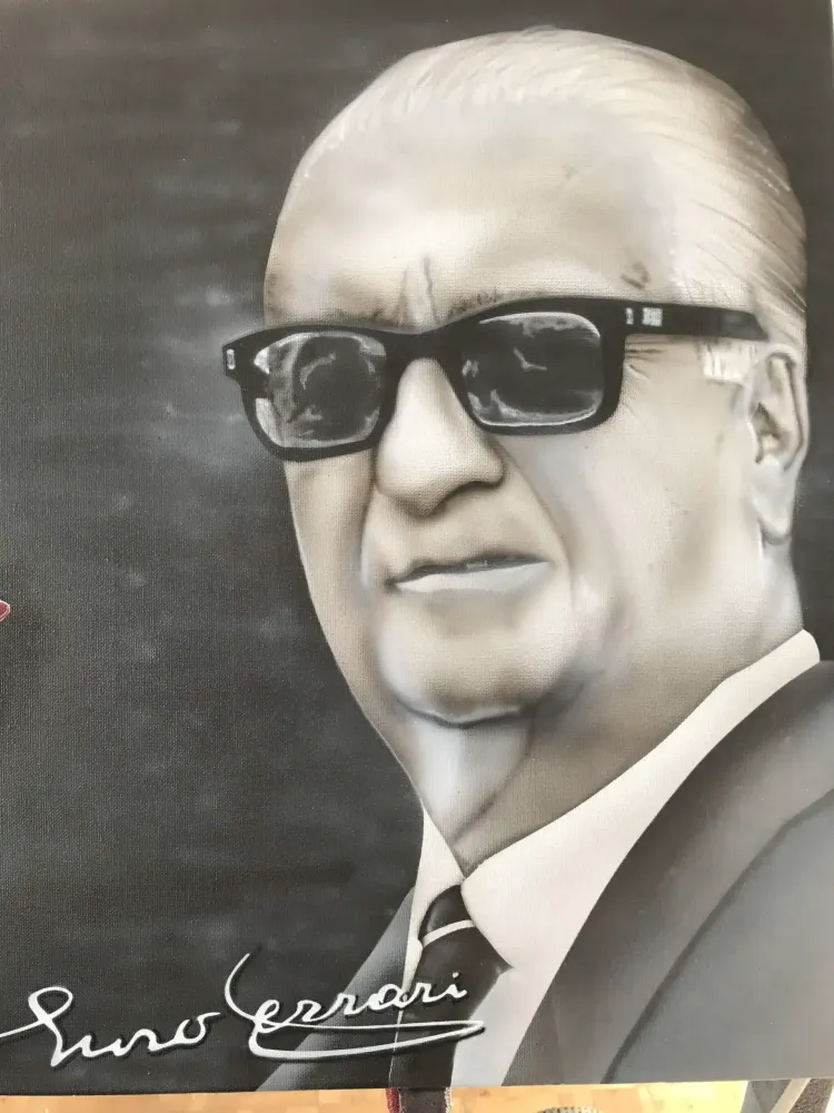 Toile Ferrari – Peinture aérographie (6)