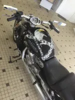 Harley V-Rod Muscle – Aérographie aigle & chaînes (11)
