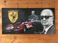 Toile Ferrari – Peinture aérographie (1)