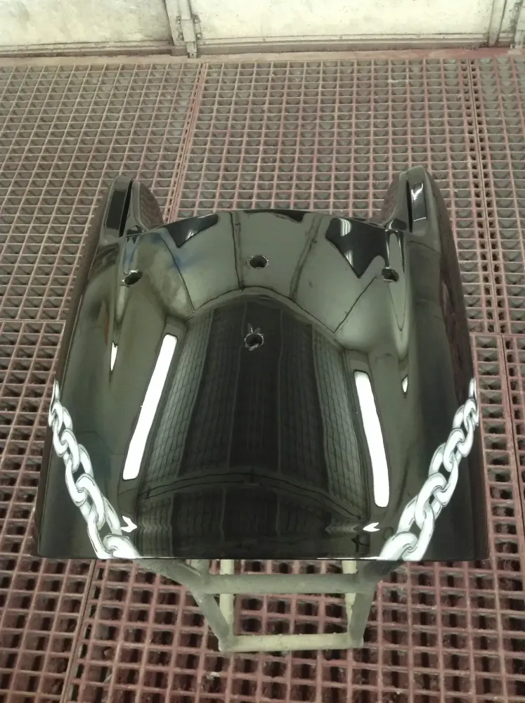 Harley V-Rod Muscle – Aérographie aigle & chaînes (18)