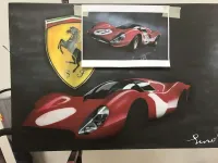 Toile Ferrari – Peinture aérographie (22)