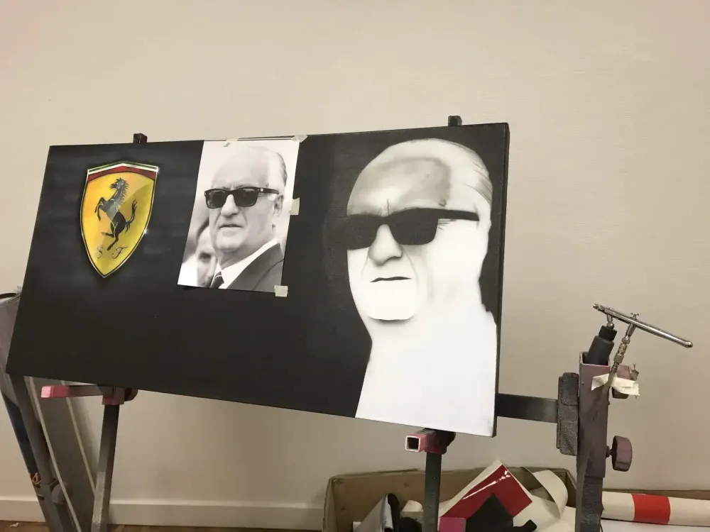 Toile Ferrari – Peinture aérographie (18)