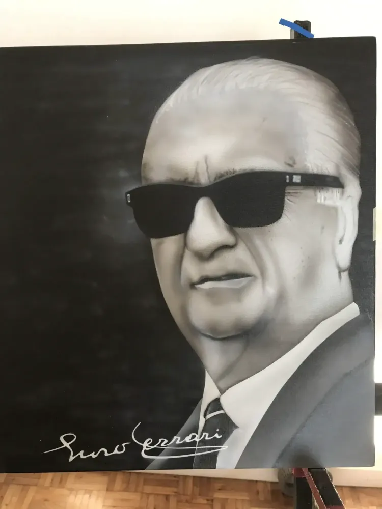 Toile Ferrari – Peinture aérographie (16)