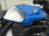 BMW Café Racer – Réservoir alu poly & déco (Nantes 44) (2)