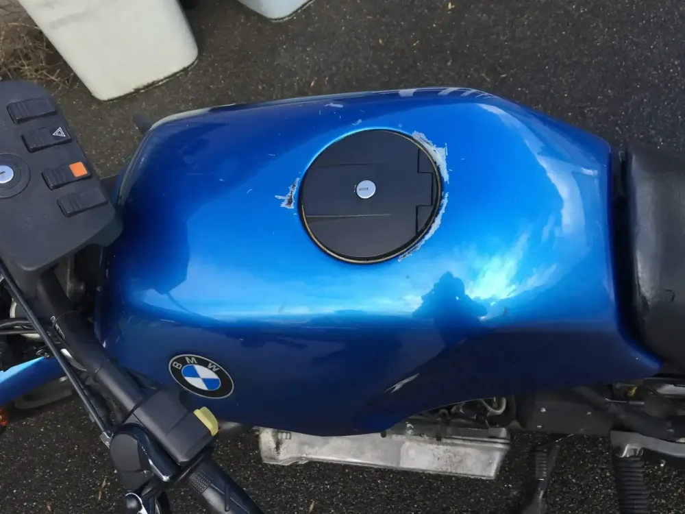 BMW Café Racer – Réservoir alu poly & déco (Nantes 44) (10)