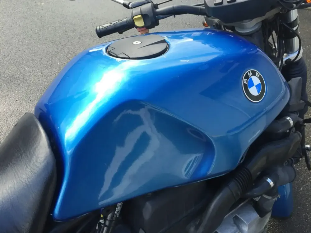 BMW Café Racer – Réservoir alu poly & déco (Nantes 44) (12)