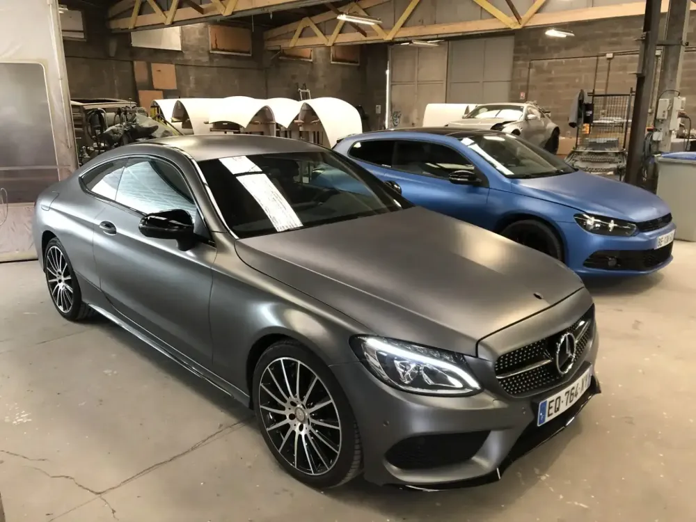 Coupé Mercedes C250 AMG – Peinture complète mate (12)
