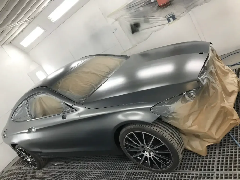 Coupé Mercedes C250 AMG – Peinture complète mate (29)