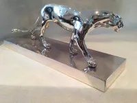 Chromage statuette bronze & marbre-10