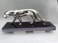 Chromage statuette bronze & marbre-6