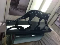 Chromage statuette bronze & marbre-5