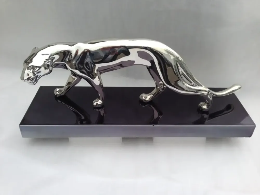 Chromage statuette bronze & marbre-7