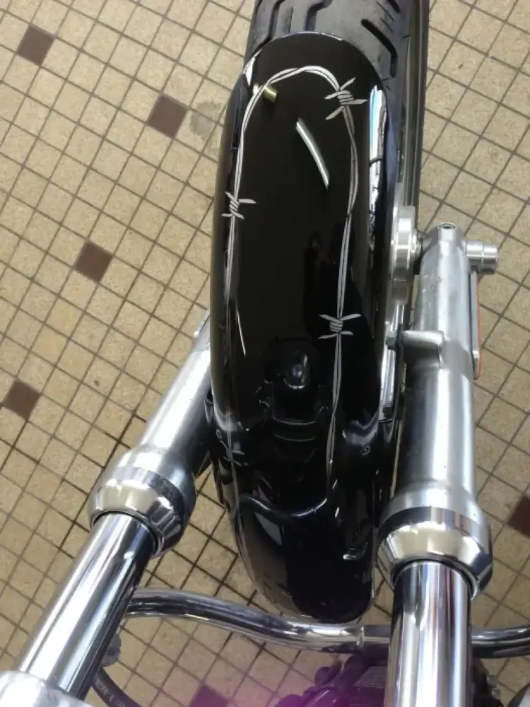 Harley Davidson 1200 Sport Low – Aérographie personnalisée (Nantes 44) (2)